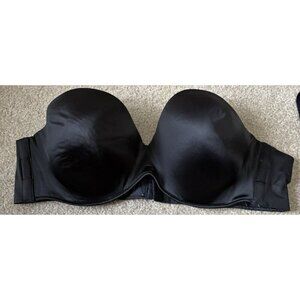 Lane Bryant Cacique Boost Multiway Strapless Bra Size 46D Black